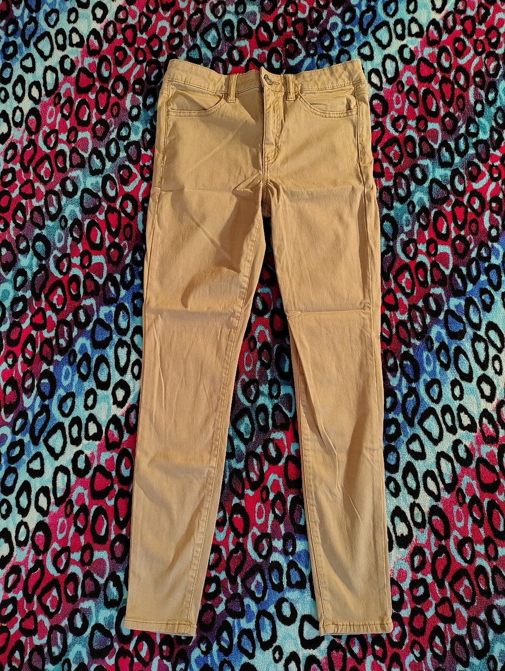 American Eagle High-Rise Khaki Skinny Pants